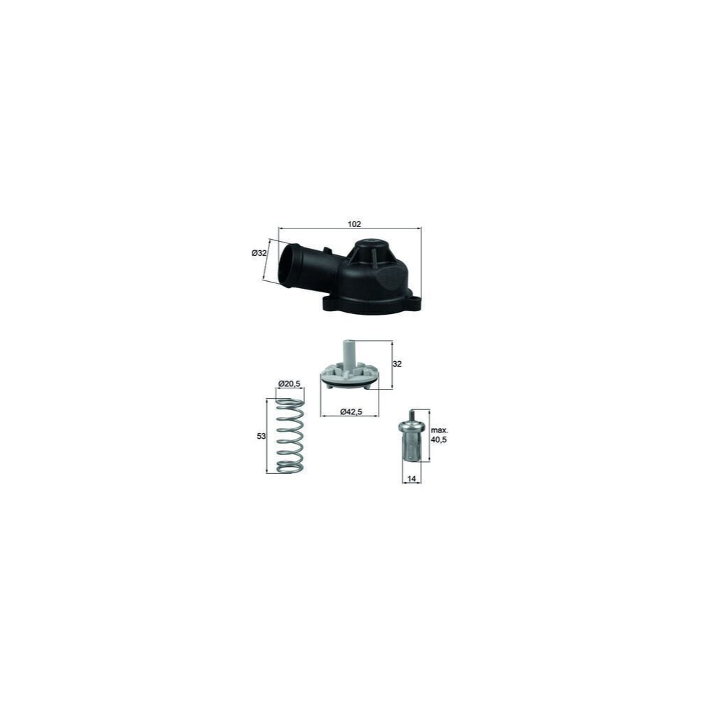 Behr-T Termostat 83°C VW Golf 5 - Jetta - Tiguan - Passat 1.4 TSI CAXA-BMY 03C121110K