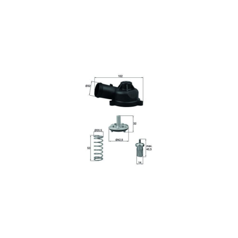 Behr-T Termostat 83°C VW Golf 5 - Jetta - Tiguan - Passat 1.4 TSI CAXA-BMY 03C121110K