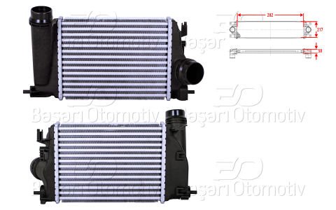 Turbo Radyatoru (Intercooler) 282X217x50 Renault Megan 14461