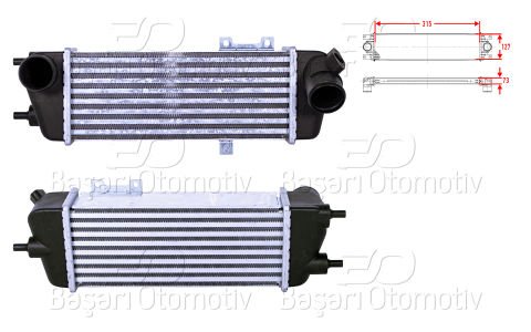 Turbo Radyatoru (Intercooler) 315X127x73 Hyundaı Elant 28271
