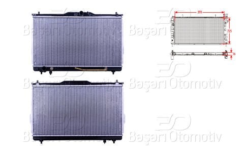 Su Radyatoru Brazıng At 390X725x16 Hyundaı Santa Fe 2. 25310