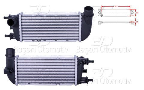 Turbo Radyatoru (Intercooler) 291X127x64 Ford Ka (R 51787495