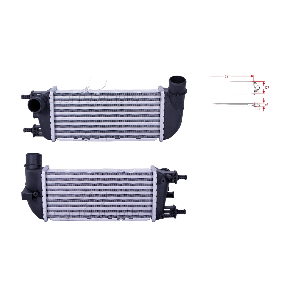 Turbo Radyatörü (Intercooler) Ford Ka - Fiat 500 - 500 C 1.3 TDCi/Multijet 2007-2016 1541416