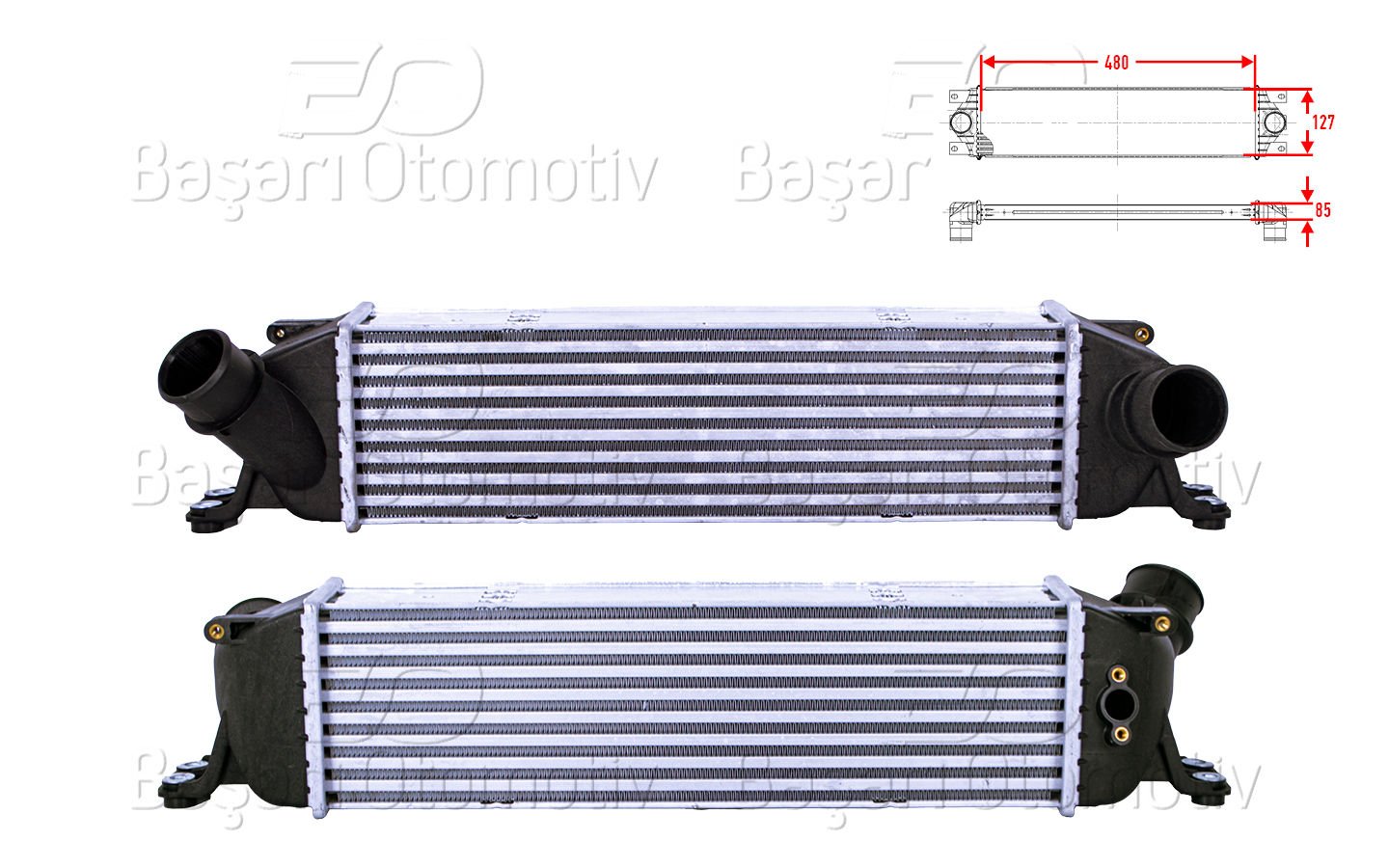 Turbo Radyatoru (Intercooler) 480X127x85 Hyundaı H-1 ( 28190
