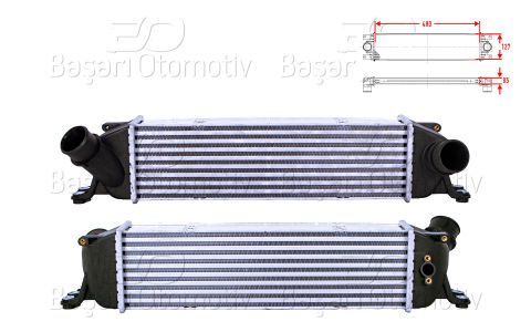 Turbo Radyatoru (Intercooler) 480X127x85 Hyundaı H-1 ( 28190