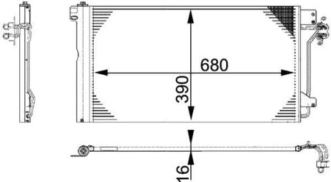 Klıma Radyatörü T5 04-10 Behr 7H0820411E