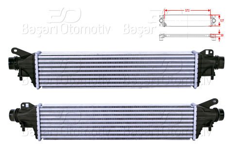 Turbo Radyatoru (Intercooler) 573X127x50 Opel Corsa  1302311