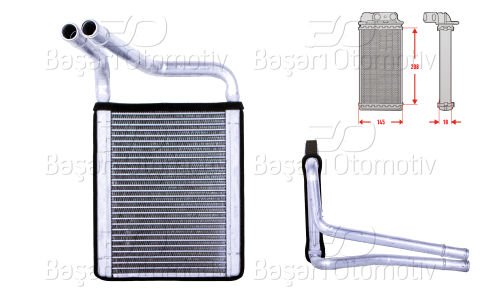 Kalorıfer Radyatoru Brazıng 150X220 Mm Kıa Rıo 2 (Jb) | [97138]