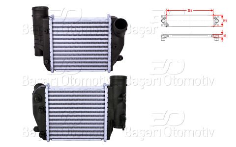 Turbo Radyatoru (Intercooler) 206X195x64 Audı A6  4F0145806E