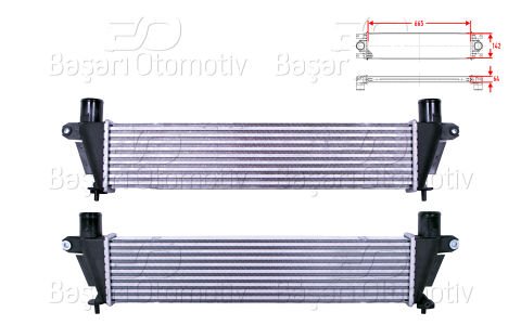 Turbo Radyatoru (Intercooler) 665X142x64 Isuzu D- 8980906272