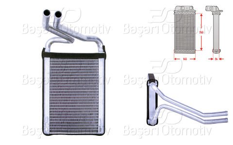 Kalorıfer Radyatoru Brazıng 149X244 Mm Hyundaı Grand S 97138