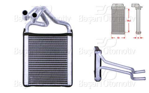 Kalorıfer Radyatoru Brazıng 215X160 Mm Hyundaı Elantra 5 Sedan (Md, [97138]