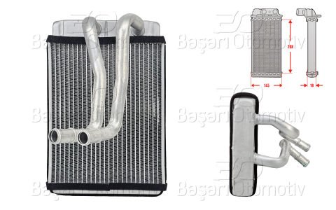 Kalorıfer Radyatoru Brazıng 205X167 Mm Hyundaı Sonata  97227