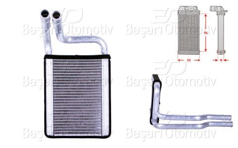 Kalorıfer Radyatoru Brazıng 120X189 Mm Kıa Pıcanto 2 ( 97138