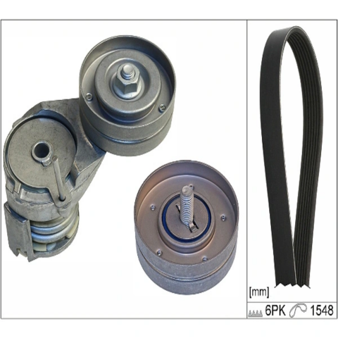 Ina V Kayış Seti 6PK1548 VW Golf 4 - Bora - Polo - Cordoba - Fabia - A3 1.4 16V - 1.6 16V 1999-2004 032145299A