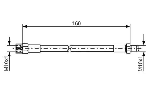 Fren Hortumu Arka A80 88-92 Bosch 893611775A