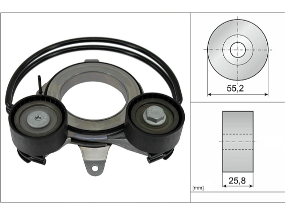 Ina V Kayış Gergisi Komple Audi A4 A5 A6 A7 Q5 2.0 TFSI 2017- 06N903133A