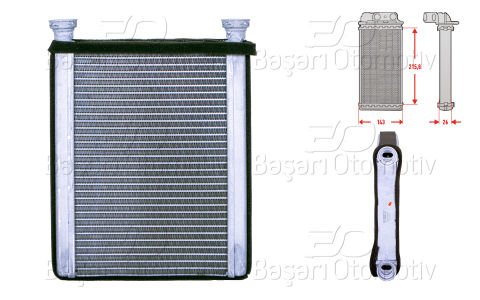 Kalorıfer Radyatoru Brazıng 218X143 Mm Toyota Corolla  87107