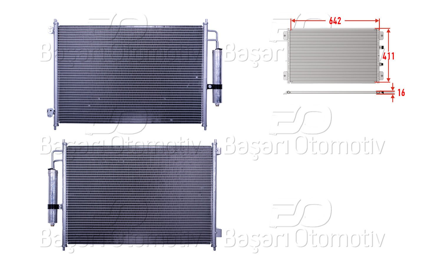 Klıma Radyatoru 642X411x16 Nıssan Xtraıl2 2.0 2.0Dcı 2 92100