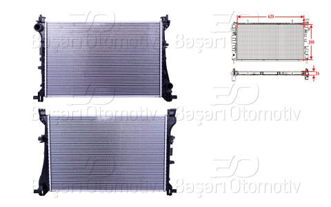 Su Radyatoru Brazıng Mt 620X398x26 Fıat Egea (356_, 357_) 1.4 [52052630]