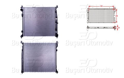 Su Radyatoru Brazıng At 595X558x26 Mercedes-Benz G 995001303