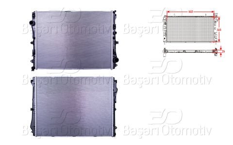 Su Radyatoru Brazıng Mt 640X446x26 Mb E Serısı (W213) 200D-300 [995003303]