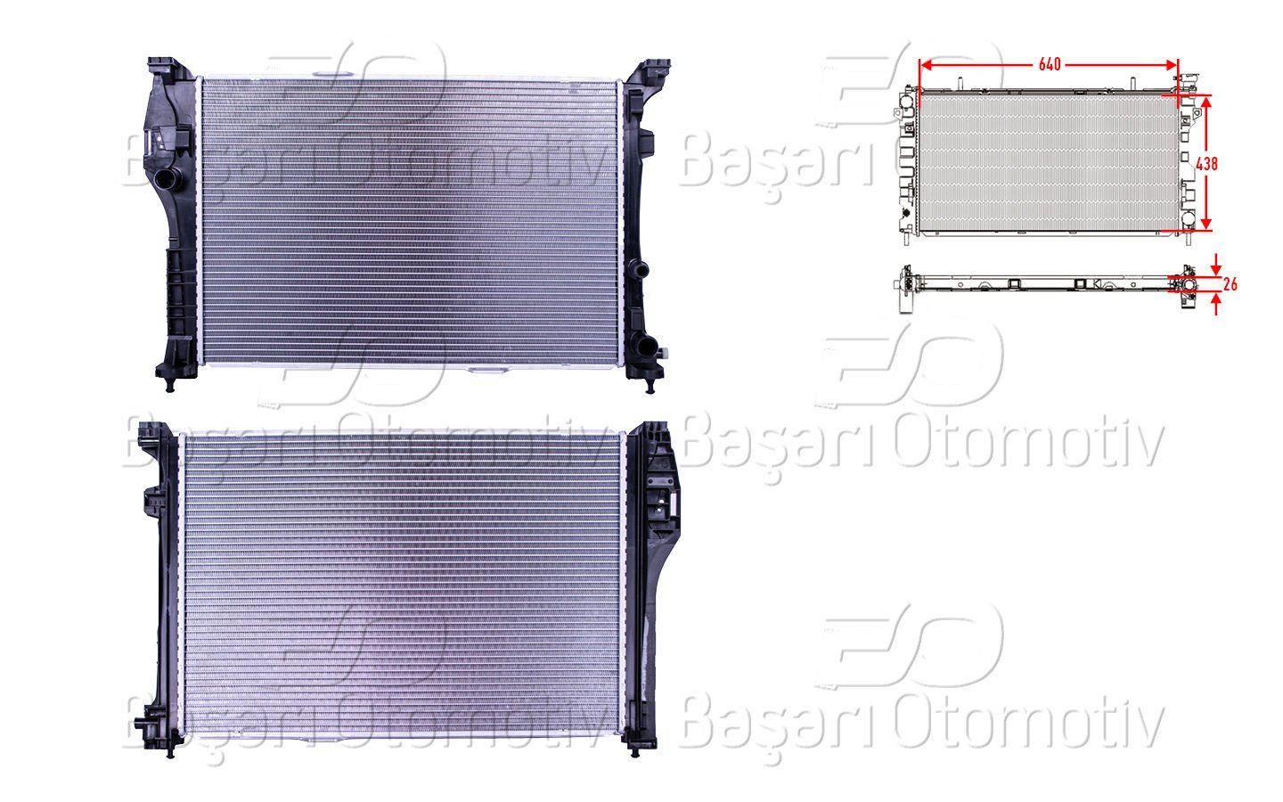 Su Radyatoru Brazıng Mt 640X438x26 Mercedes-Benz G 995006603