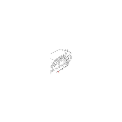 Kapı Cam Fitili Ön Sol VW A6 2011-2011 4G0853283