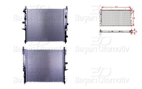 Su Radyatoru Brazıng At 610X358x32 Mb Ml (W163) 230-320-350-430 98-05 [1635000404]