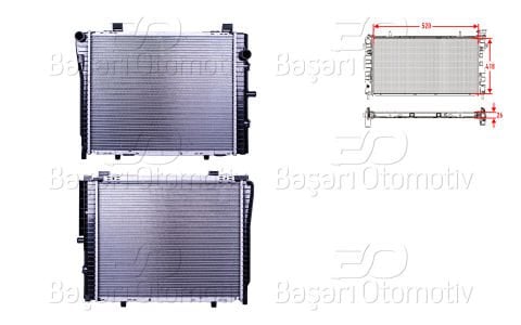 Su Radyatoru Brazıng At 520X418x26 Mb C Serısı (W202) 200-230 [2025005203]