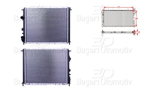 Su Radyatoru Brazıng Mt 475X388x32 Renault Clıo 2 7700836304