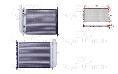 Su Radyatoru Mekanık Mt 480X414x32 Fıat Brava Bravo  7776507