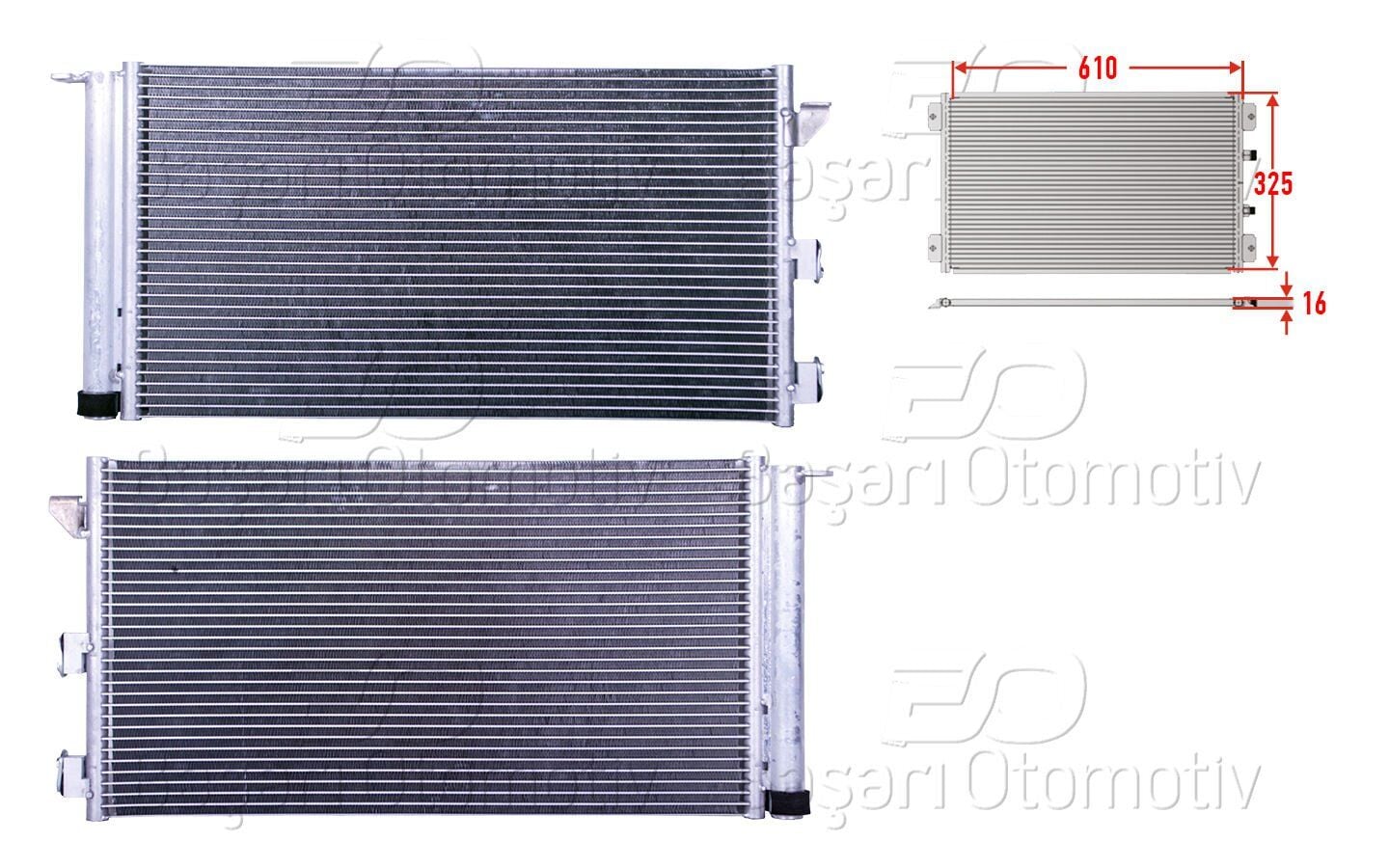 Klima Radyatörü Fiat Panda 1.2 - 1.3 Multijet - 1.4 2003-2012 46798100