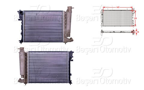 Su Radyatoru Mekanık 460*378 Mt Cıtroen Xsara 1.4 1. 1301.TG