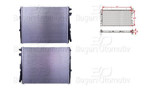 Su Radyatoru Brazıng Mt 615X499x26 (Ek Radyator) Bmw 3 (G20) 320İ -330İ [17118666811]