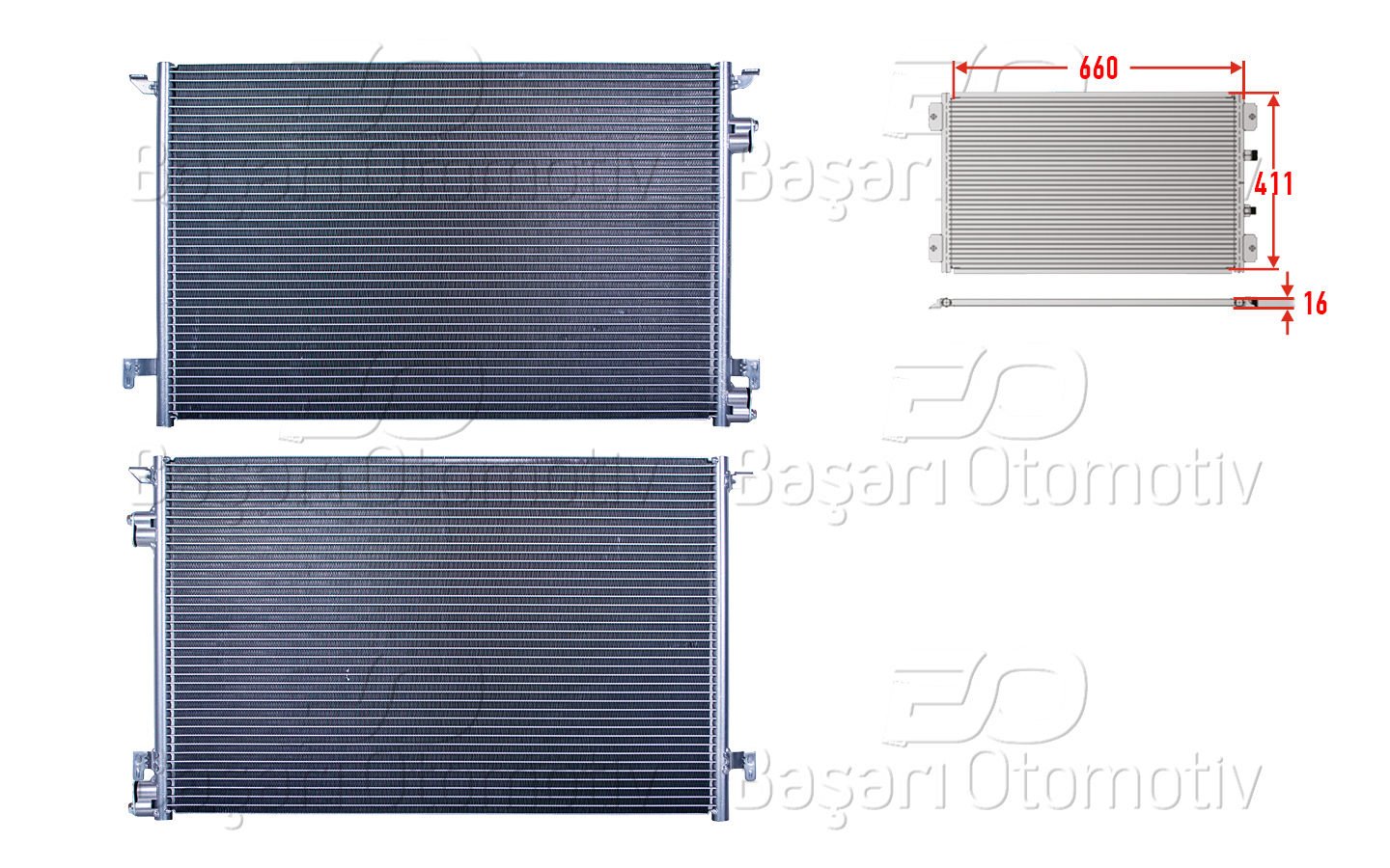 Klıma Radyatoru 660X411x16 Opel Vectra C Sıgnum 1.9  1850077