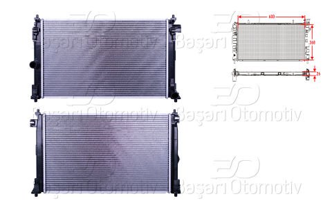 Su Radyatoru Brazıng Mt 600X368x26 Toyota Corolla (E21 16400