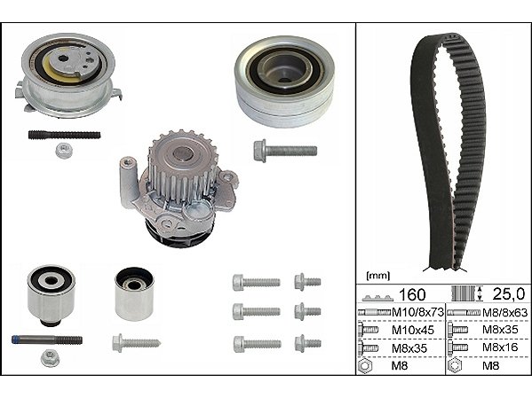 Polo Golf6 Jetta Passat T5 Crafter Amarok A3 A4 Leon Trıger Setı 10- [Contıtech] [03L198119A]