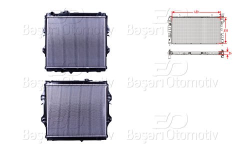 Su Radyatoru Brazıng Mt 450X518x26 Toyota Hılux (N1) 2 16400