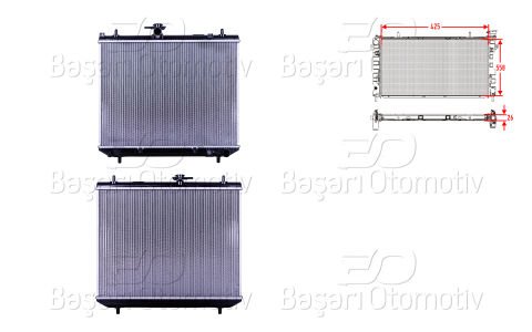 Su Radyatoru Brazıng Mt 425X558x26 Daıhatsu Terıos (J1 16400