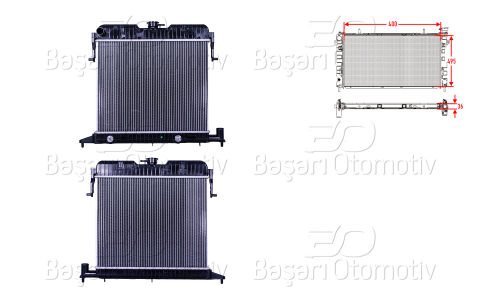 Su Radyatoru Brazıng At 400X495x36 Opel Omega A 1.8  1300012