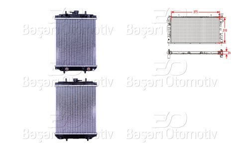 Su Radyatoru Brazıng At 375X318x26 Daıhatsu Sırıon (M1 16400