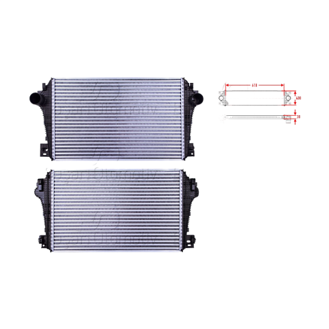 Turbo Radyatörü (Intercooler) Vw Amarok 2H0145804