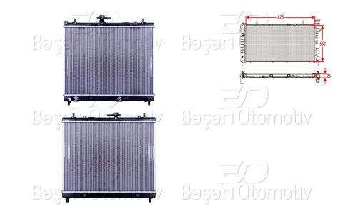 Su Radyatoru Brazıng At 425X558x26 Daıhatsu Terıos (J2 16400
