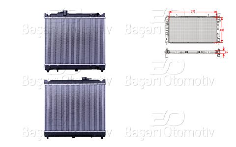 Su Radyatoru Brazıng Mt 377X488x26 Suzukı Vıtara (Et)  17700