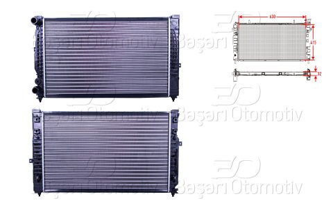 Su Radyatoru Mekanık Mt 630X415 Mm Vw Passat Audı 8D0121251Q