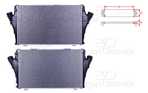 Turbo Radyatoru (Intercooler) 646X397x30 Opel Sıgnu 13167338