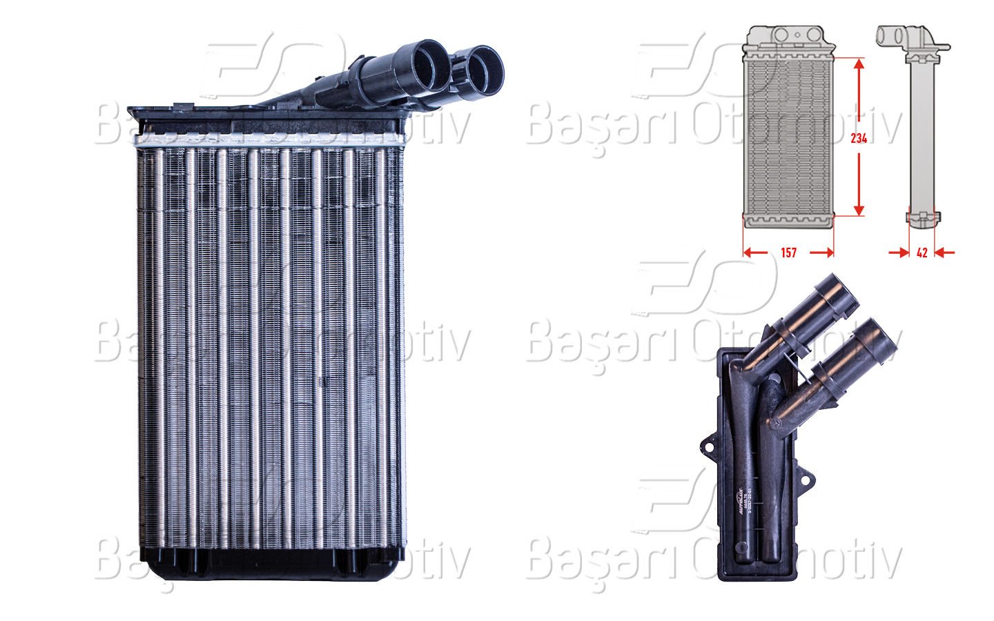 Kalorıfer Radyatoru Mekanık 234X152 Mm Peugeot 306 P 6448.78