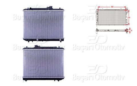 Su Radyatoru Brazıng At 350X518x16 Suzukı Baleno (Eg)  17700