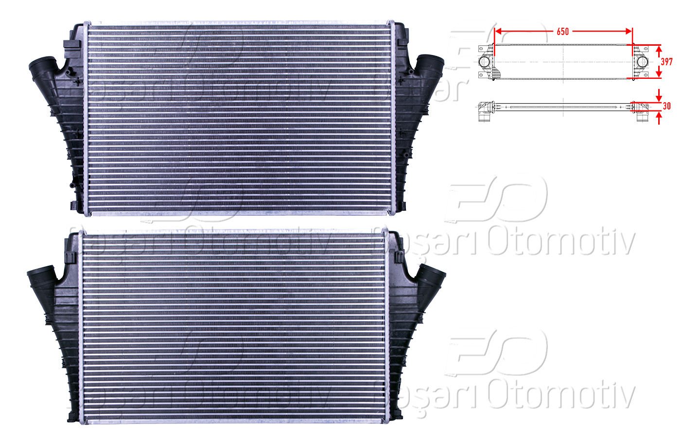 Turbo Radyatoru (Intercooler) 650X397x30 Opel Sıgnu 12765753